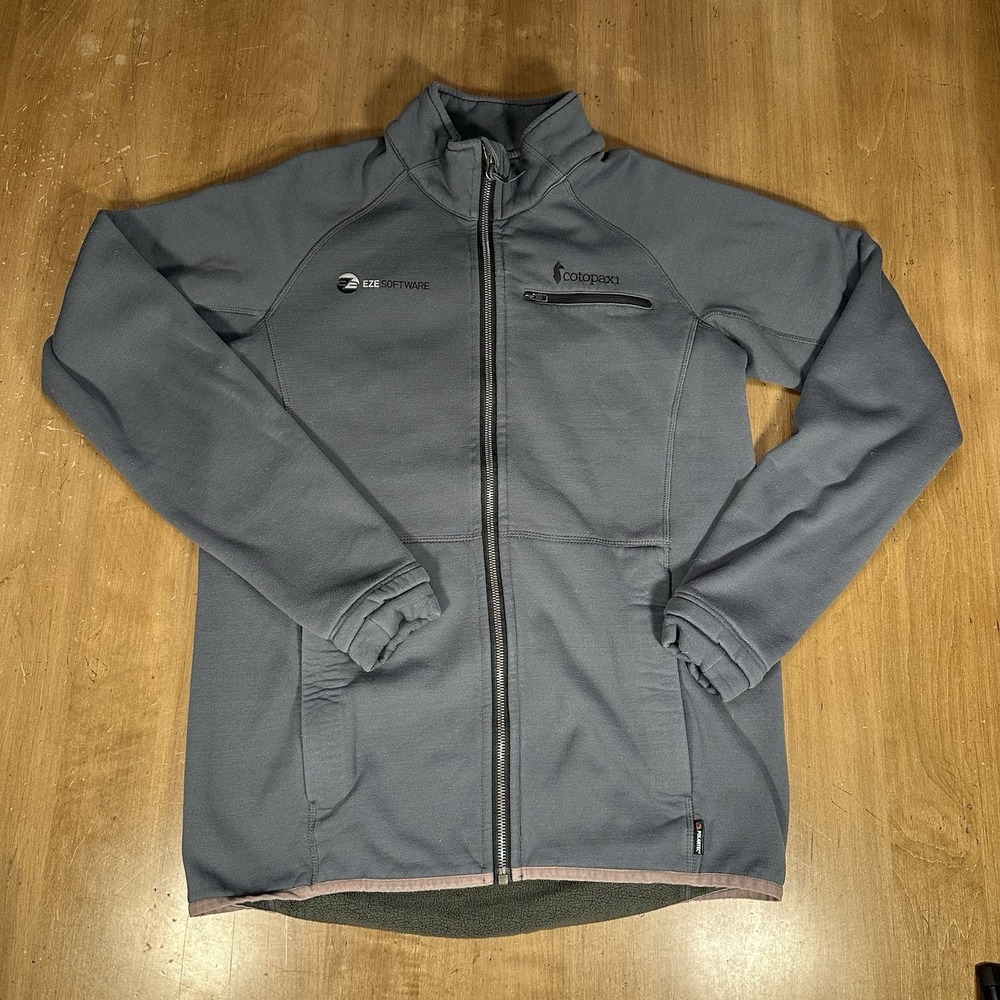 Cotopaxi Full Zip Fleece Women's Large Gray Logo Polartec